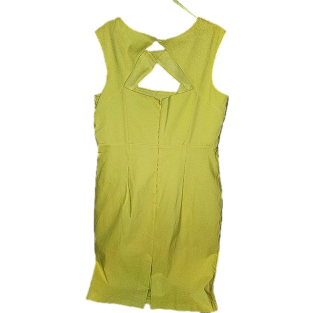 Yellow shift dress with bodice details  from Le Chateau! Xl - Picture 3 of 5